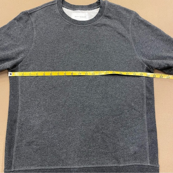 Men’s Mott & Bow French Terry Sweatshirt Hooper Charcoal Heather Size Medium - Picture 4 of 8